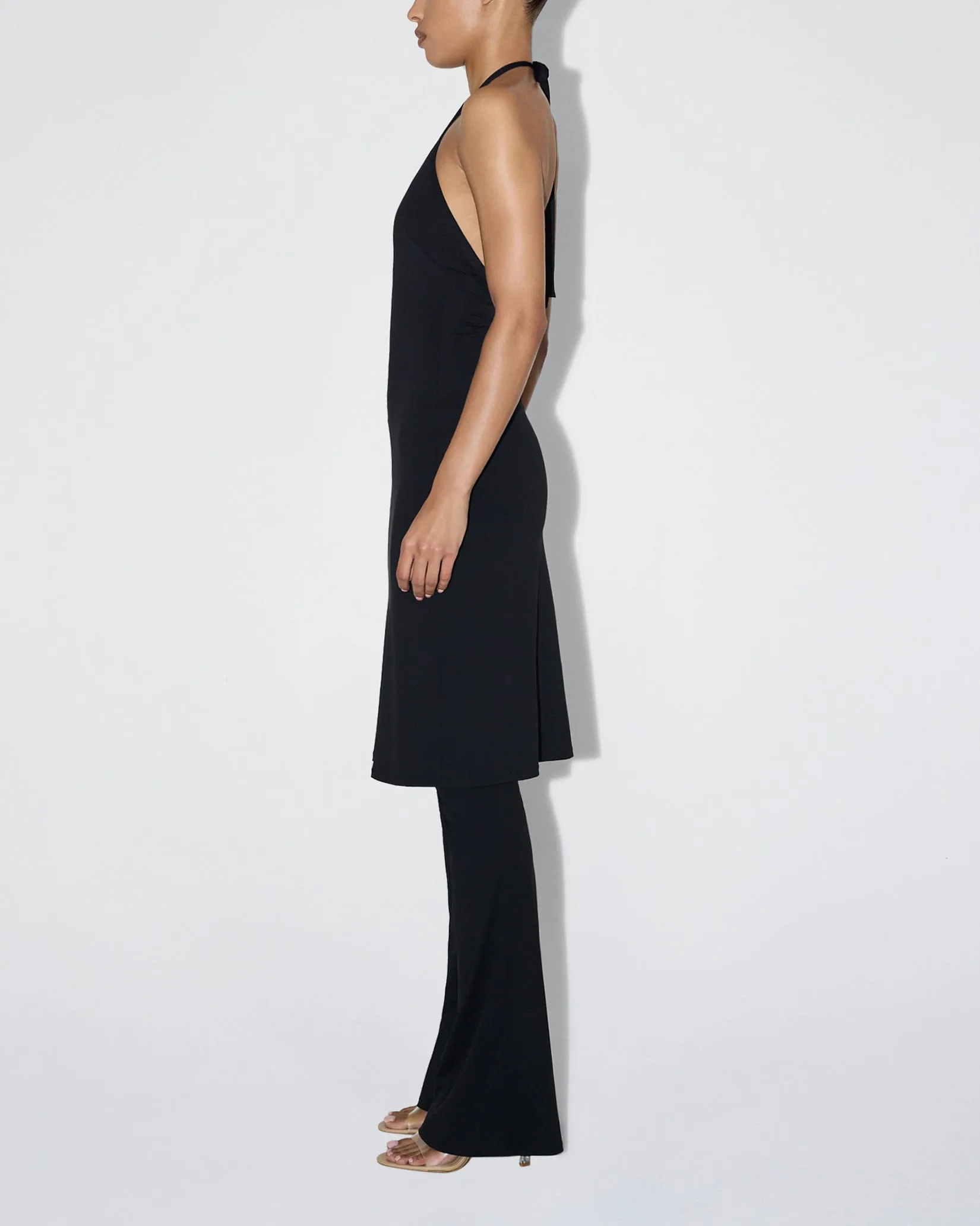 Smooth Stretch Halter Tunic | Black sold by KHY product image thumbnail 4