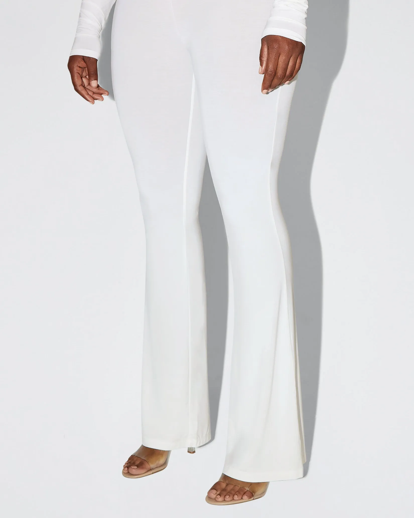 Soft Stretch Low Rise Pant | Pearl White sold by KHY product image thumbnail 5