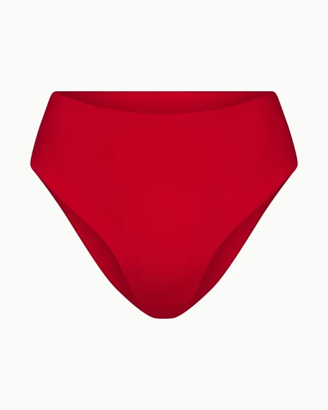 High Waist Bikini Bottom | Cherry sold by KHY
