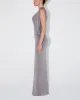 Sueded Stretch Knotted Maxi Dress | Steel Grey sold by KHY