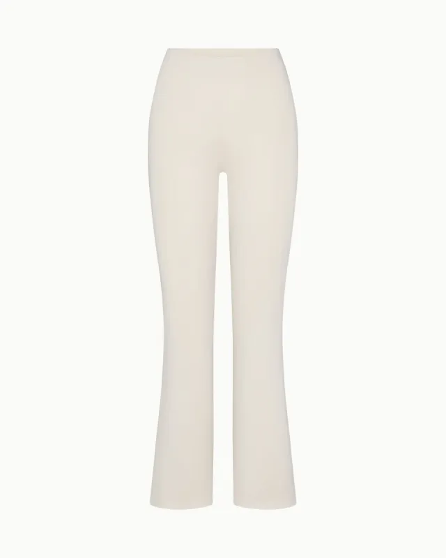 Sueded Stretch Low Rise Pant | Stone sold by KHY