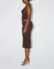 Mesh Midi Skirt | Chocolate sold by KHY