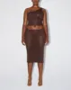 Mesh Midi Skirt | Chocolate sold by KHY
