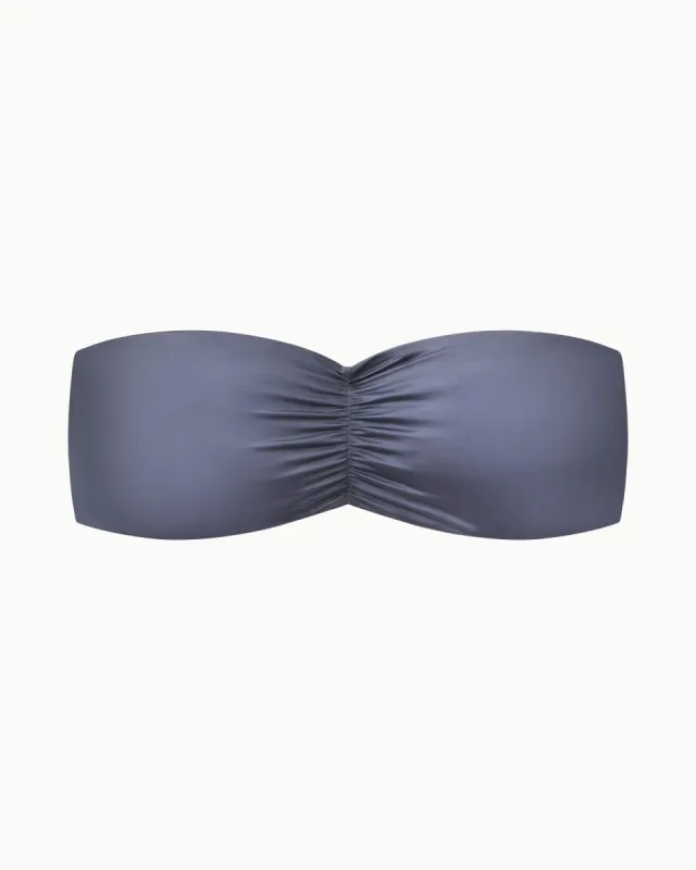 Ruched Bandeau Bikini Top | Meteor sold by KHY