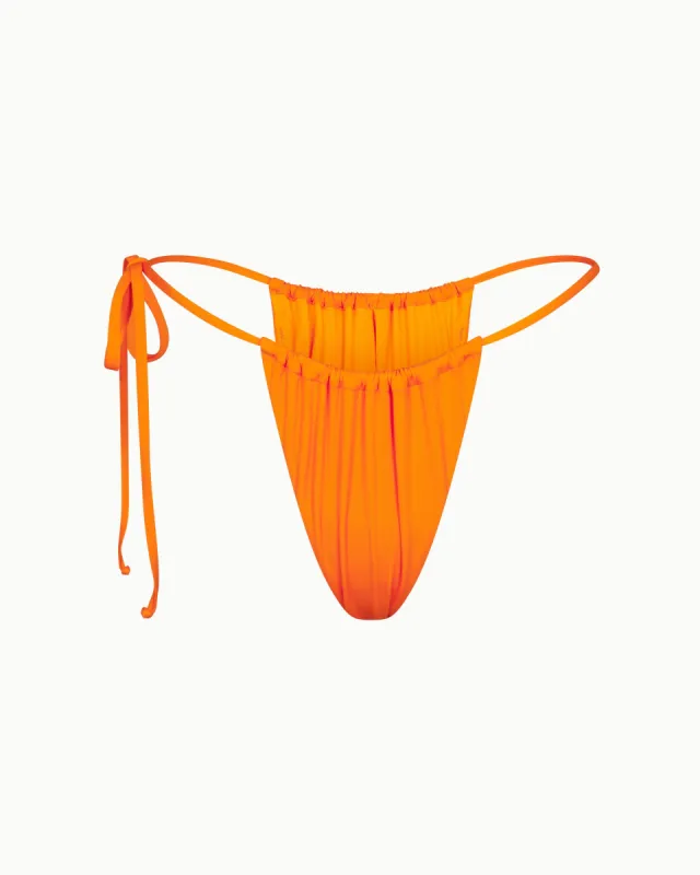 Ruched Tie Bikini Bottom | Sunset sold by KHY
