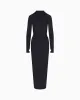 Smooth Stretch Ruched Maxi Dress | Black sold by KHY