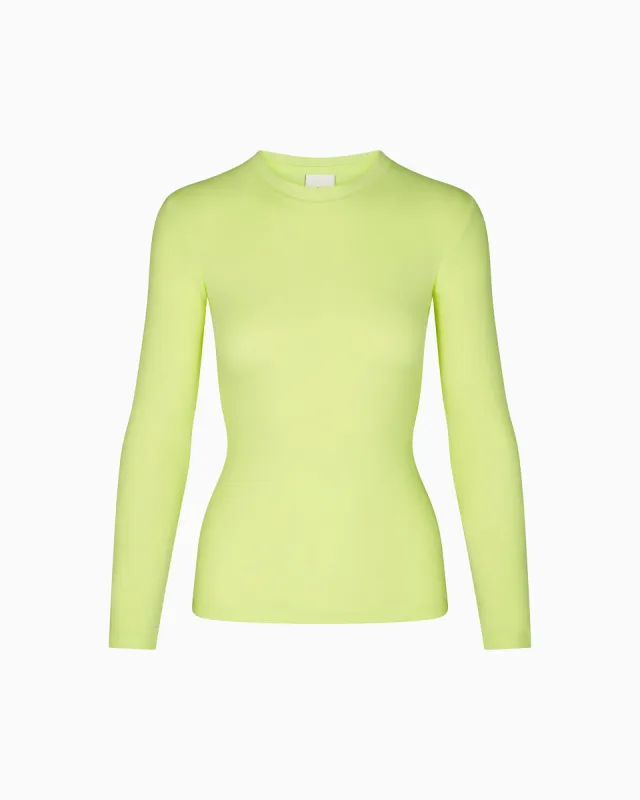 Long Sleeve Ribbed Tee | Limoncello sold by KHY