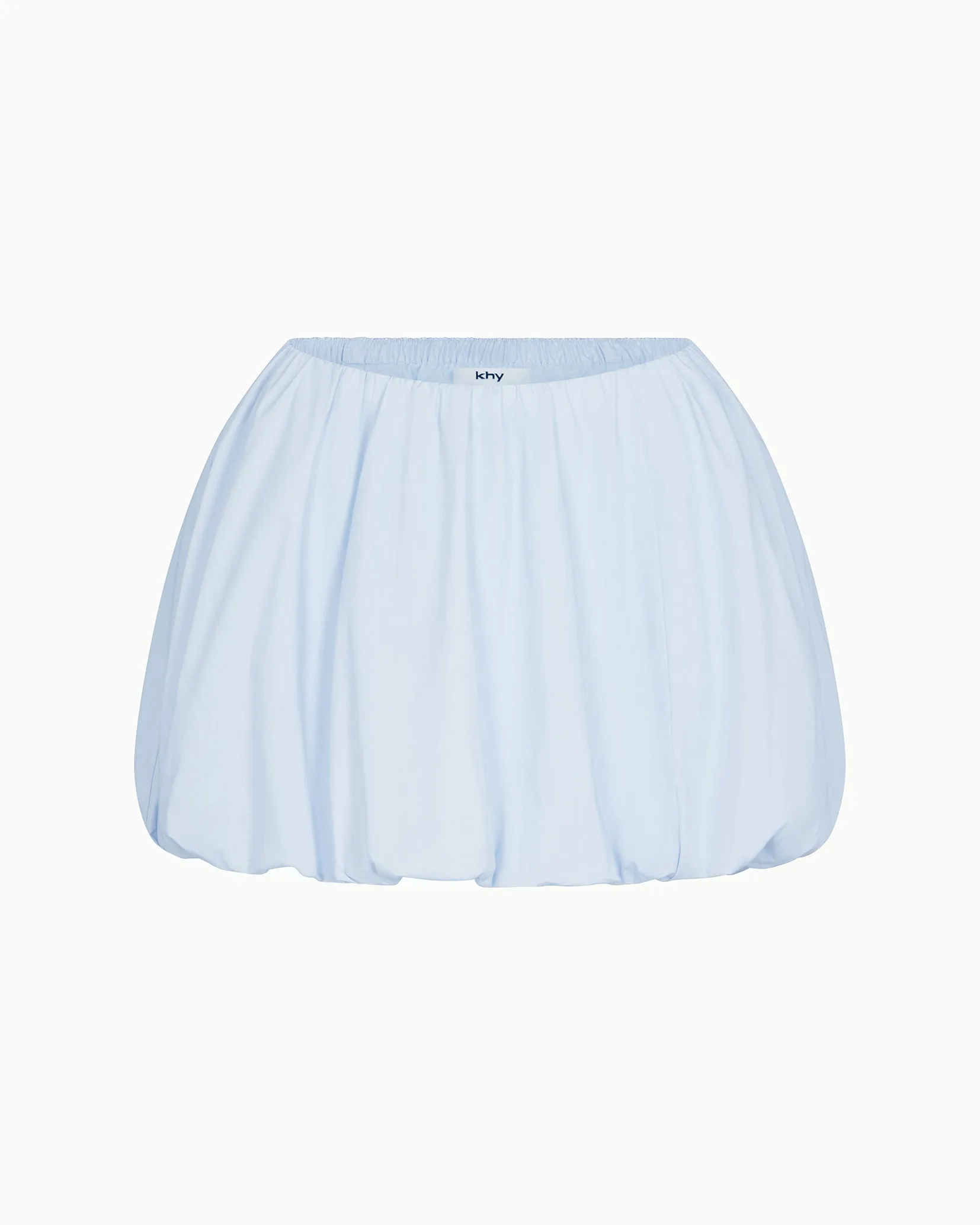 Poplin Bubble Mini Skirt | Ice Blue sold by KHY