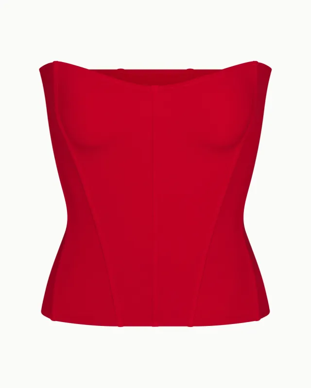 Corset Swim Top | Cherry sold by KHY