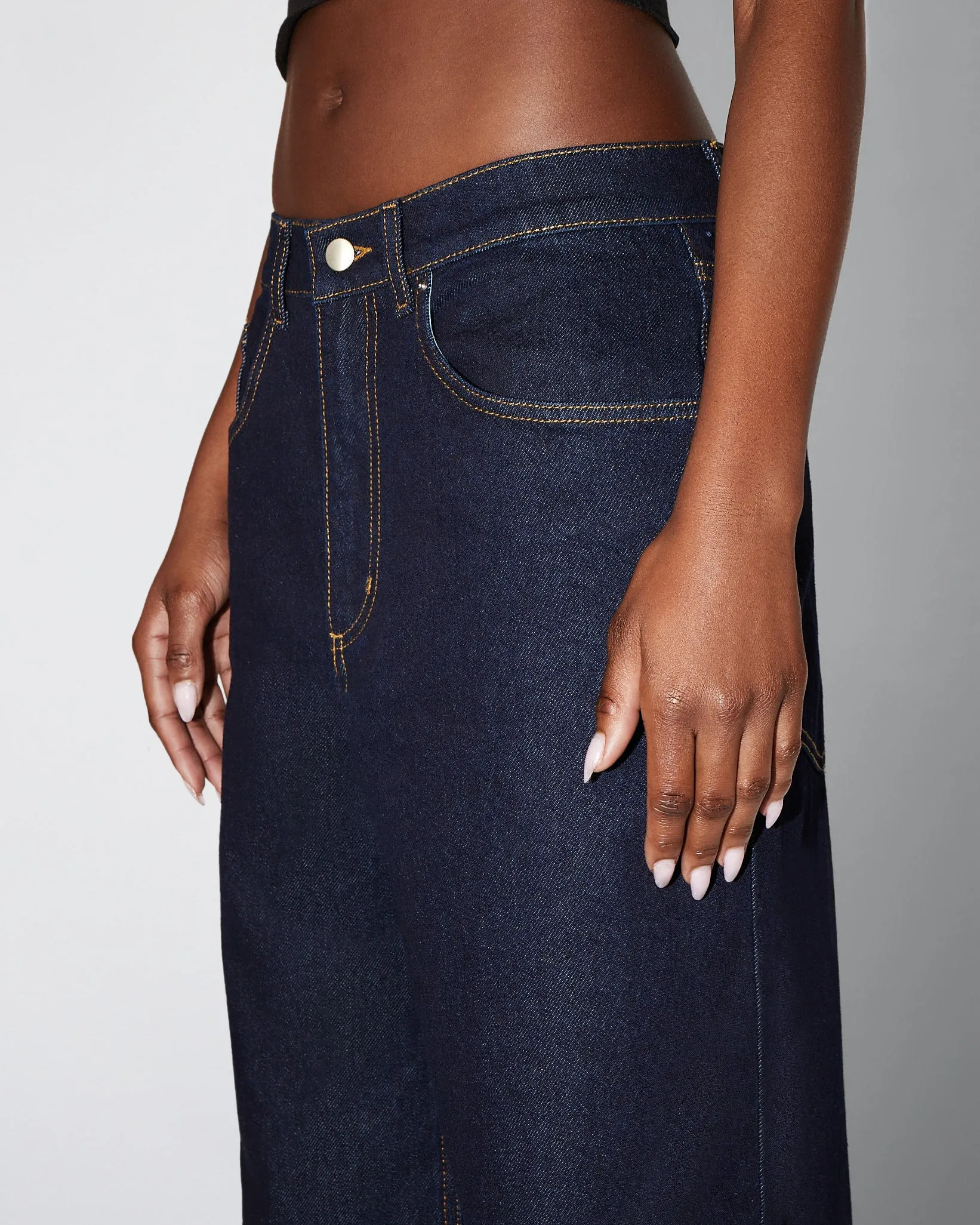 Classic Low Rise Denim | Dark Wash sold by KHY product image thumbnail 5