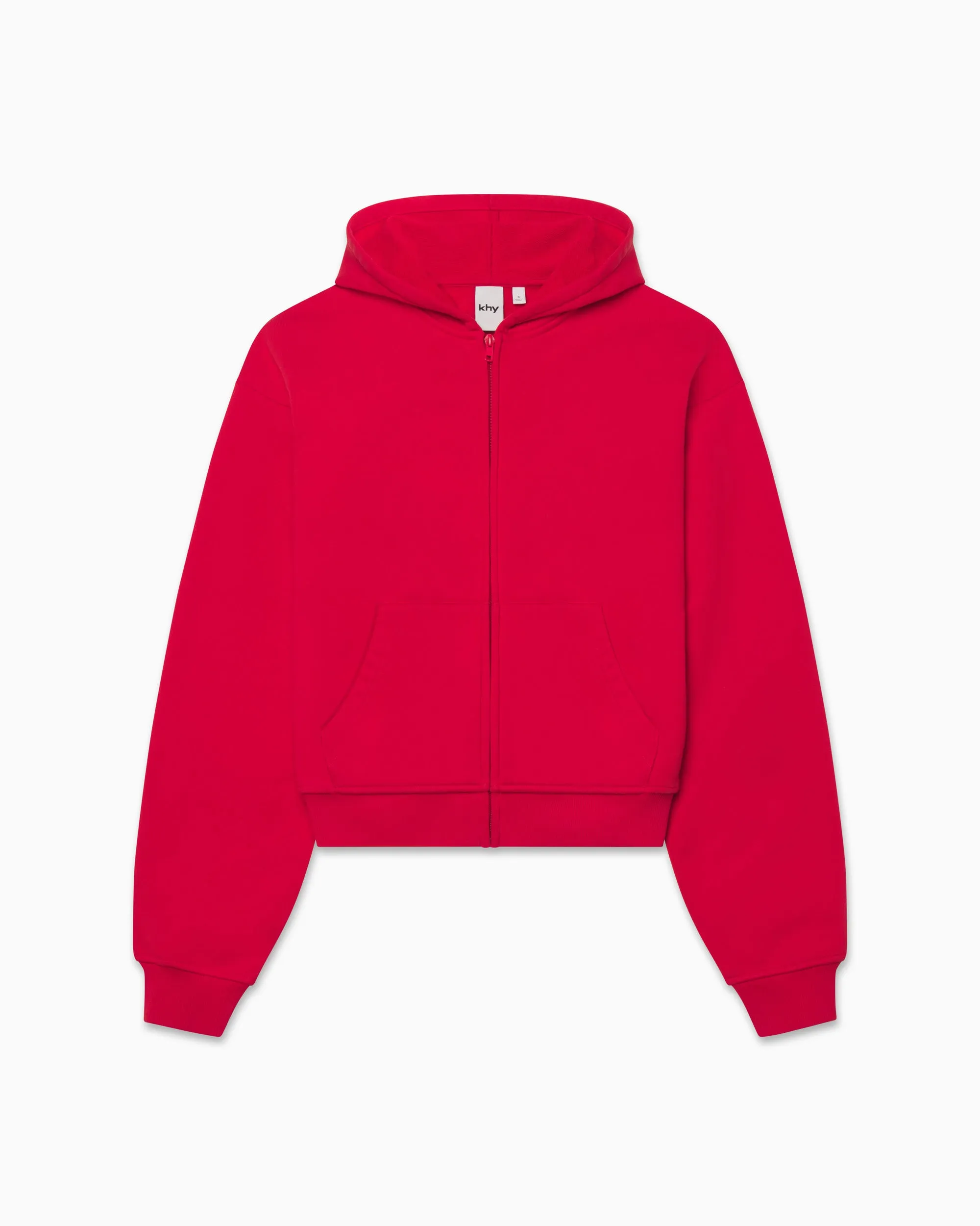 Fleece Zip Hoodie | Red sold by KHY