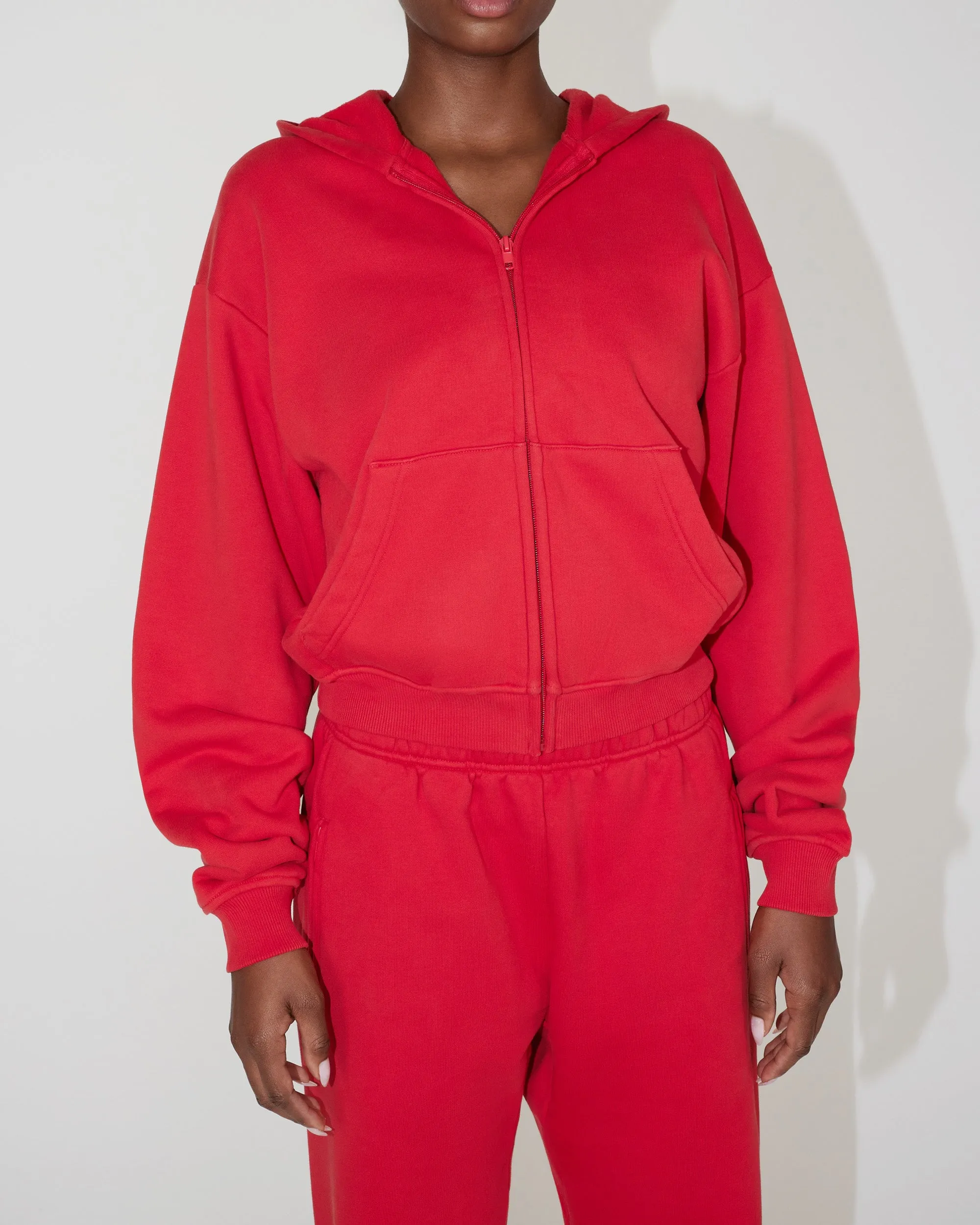 Fleece Zip Hoodie | Red sold by KHY product image thumbnail 4
