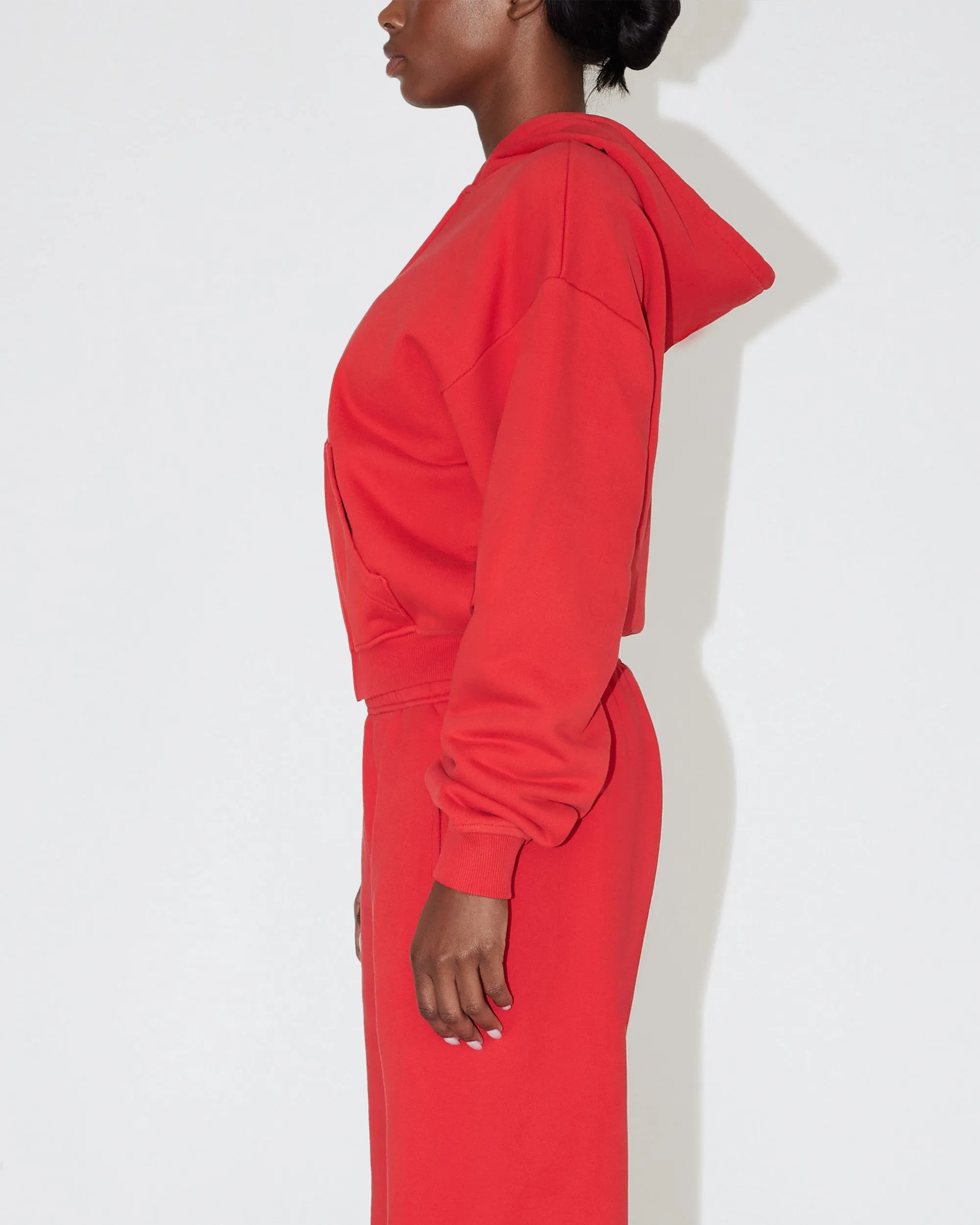 Fleece Zip Hoodie | Red sold by KHY product image thumbnail 3