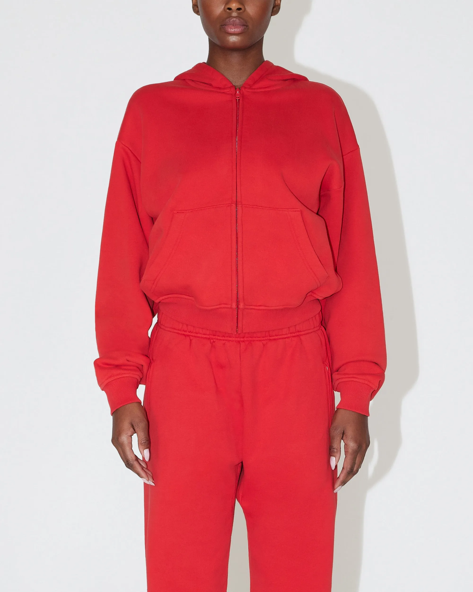 Fleece Zip Hoodie | Red sold by KHY product image thumbnail 2