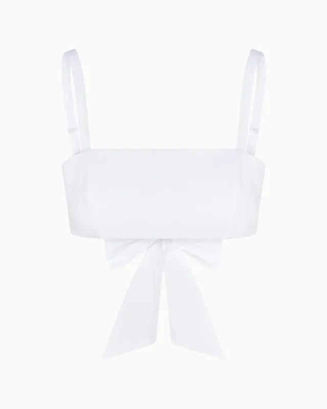 Poplin Bralette | White sold by KHY