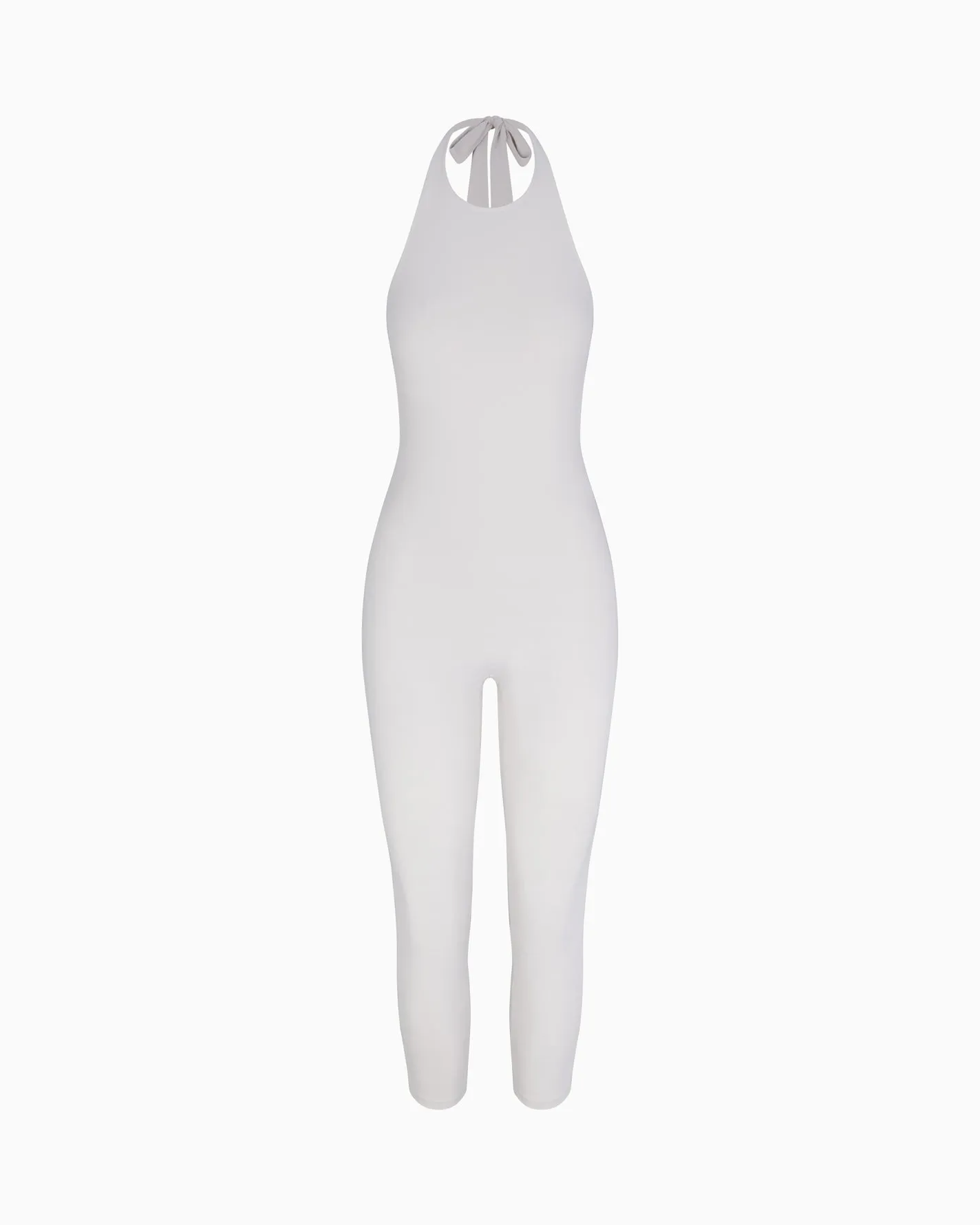 Smooth Stretch Capri Catsuit | Light Grey sold by KHY