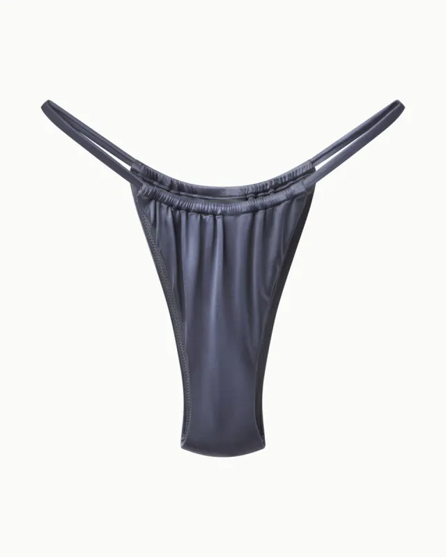 Ruched Micro Bikini Bottom | Meteor sold by KHY