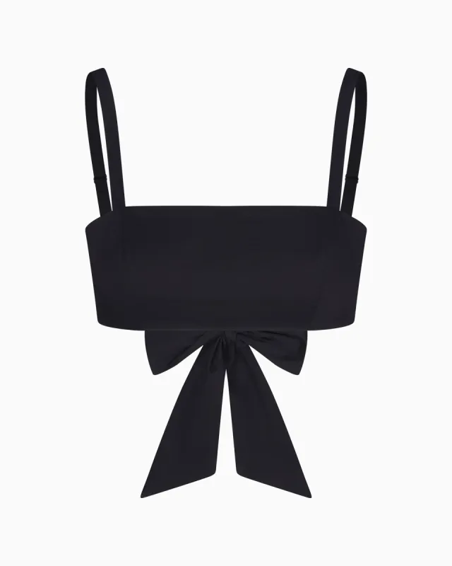 Poplin Bralette | Black sold by KHY