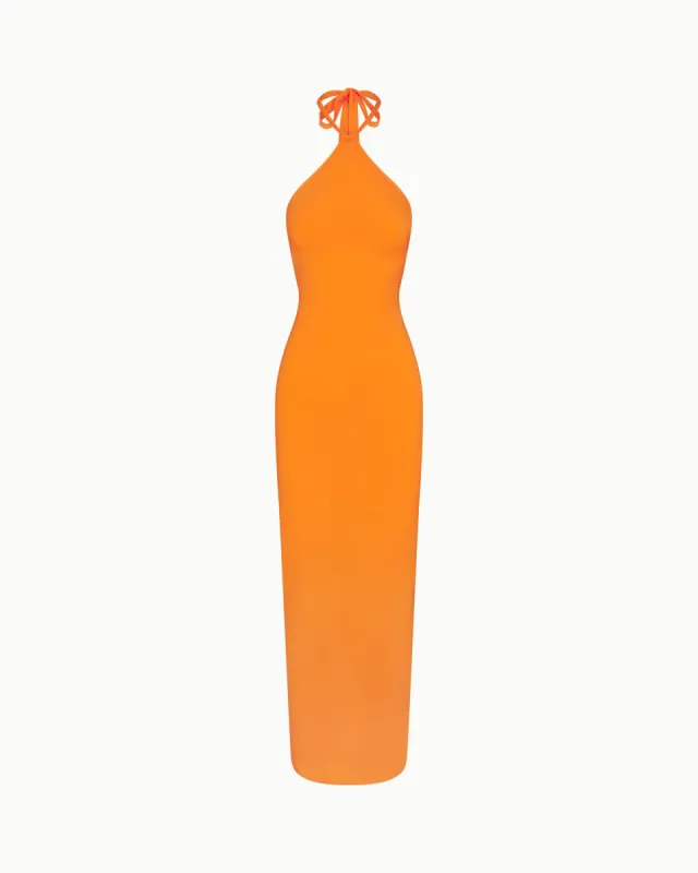 Soft Stretch Halter Maxi Dress | Sunset sold by KHY