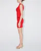 Sueded Stretch Knotted Mini Dress | Tomato sold by KHY