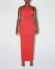 Soft Stretch Halter Maxi Dress | Cherry sold by KHY