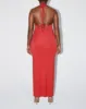 Soft Stretch Halter Maxi Dress | Cherry sold by KHY