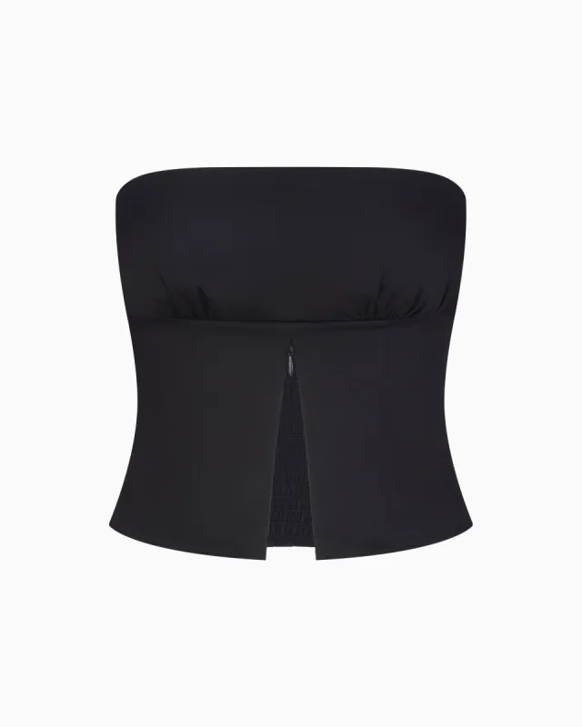 Poplin Tube Top | Black sold by KHY