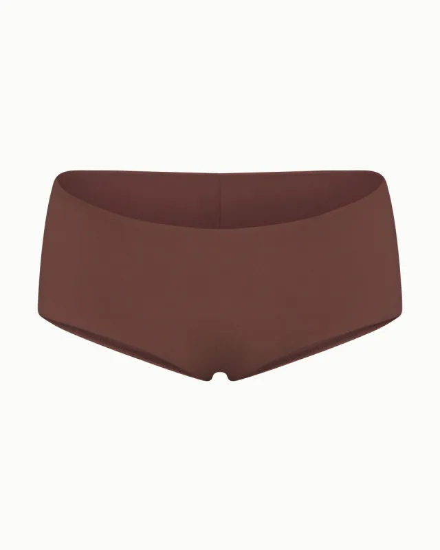 Low Rise Boyshort Bikini Bottom | Chocolate sold by KHY