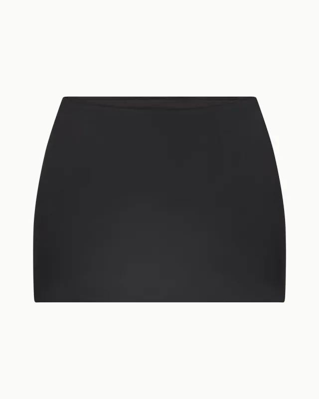 Satin Ultra Mini Swim Skirt | Black sold by KHY