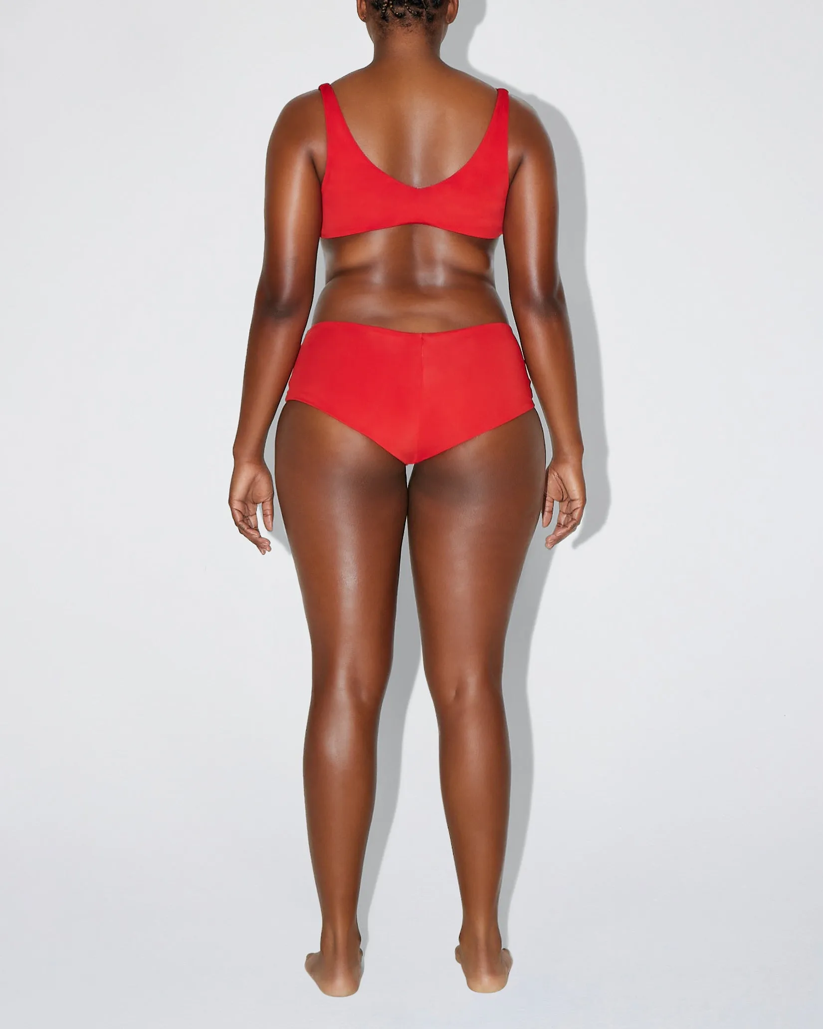 Low Rise Boyshort Bikini Bottom | Cherry sold by KHY product image thumbnail 5