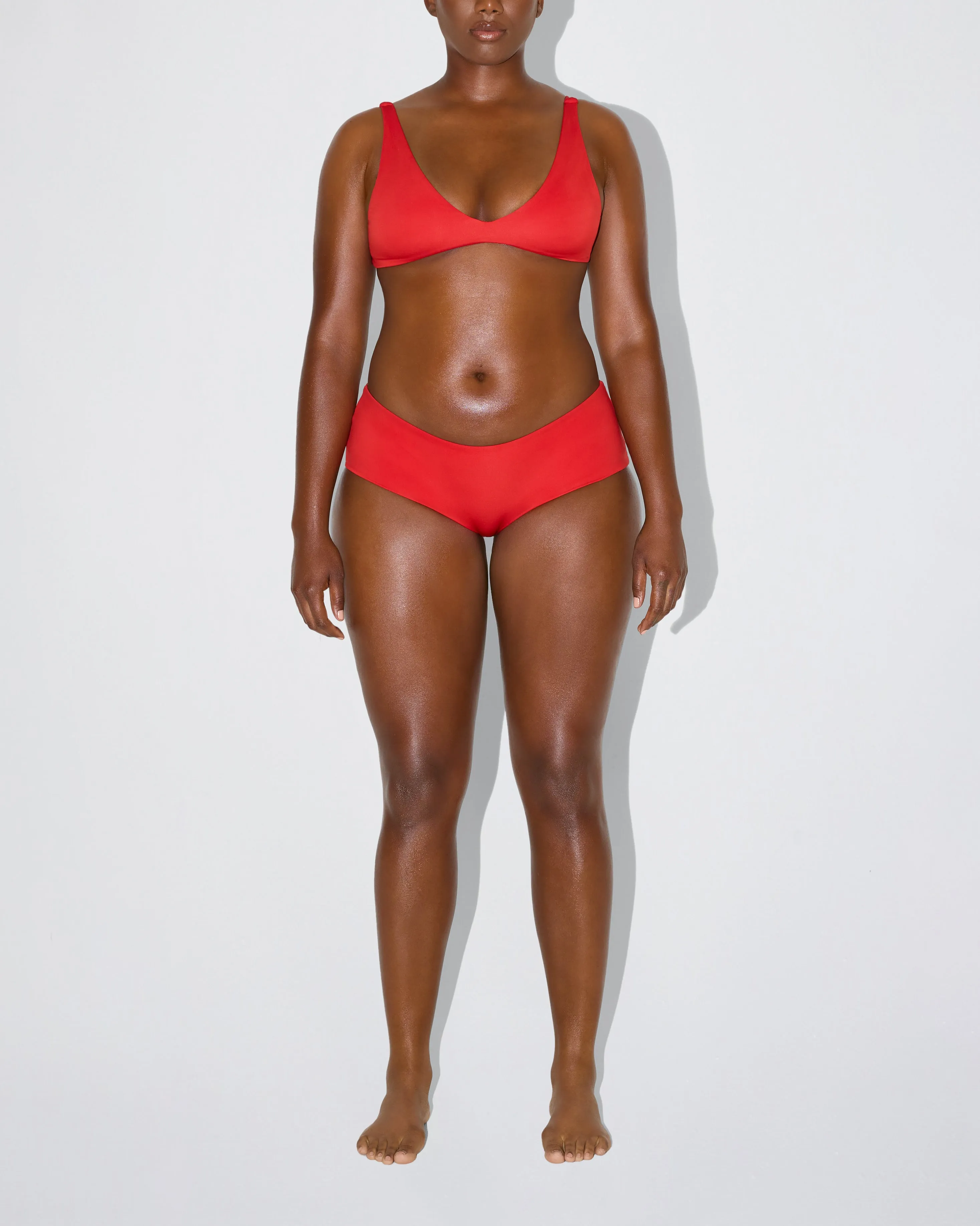 Low Rise Boyshort Bikini Bottom | Cherry sold by KHY product image thumbnail 3