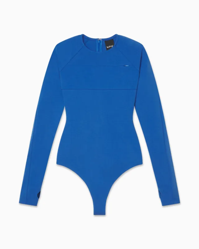 Long Sleeve Bodysuit | Cobalt Blue sold by KHY