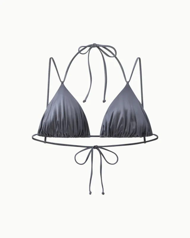 Ruched Triangle Bikini Top | Meteor sold by KHY