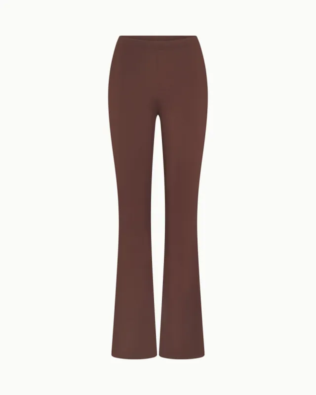 Soft Stretch Low Rise Pant | Chocolate sold by KHY