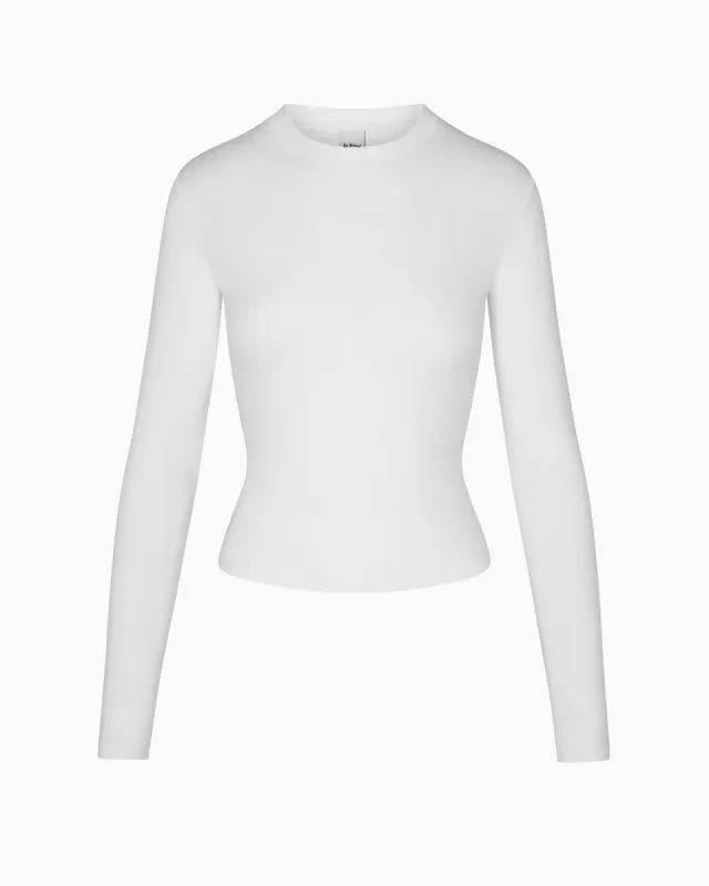 Long Sleeve Tie Tee | White sold by KHY