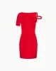 Sueded Stretch Twist Mini Dress | Tomato sold by KHY