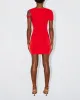 Sueded Stretch Twist Mini Dress | Tomato sold by KHY