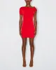 Sueded Stretch Twist Mini Dress | Tomato sold by KHY