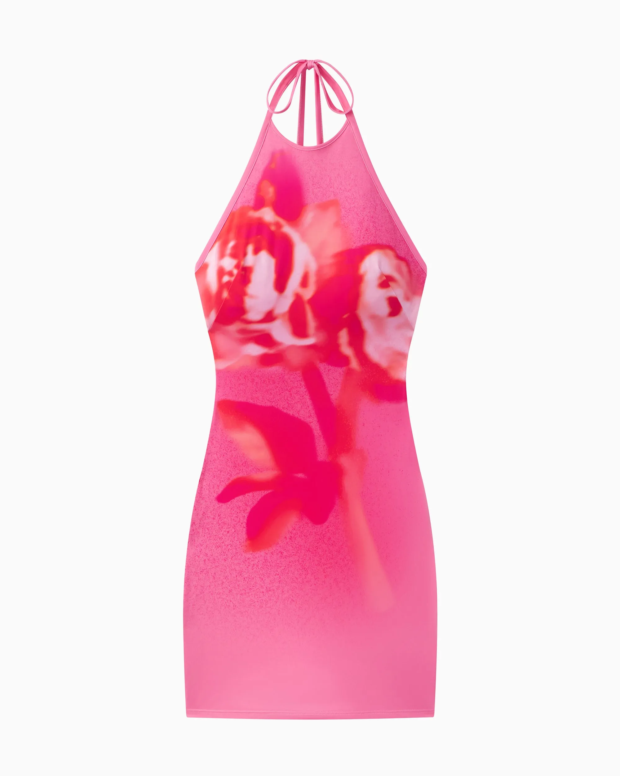 Smooth Stretch Halter Mini Dress | Pink Peony sold by KHY product image thumbnail 2