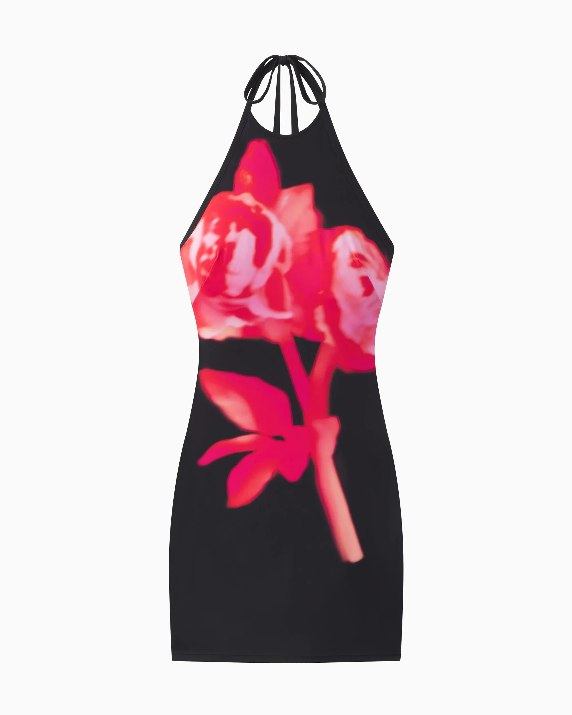 Smooth Stretch Halter Mini Dress | Black Peony sold by KHY product image thumbnail 2