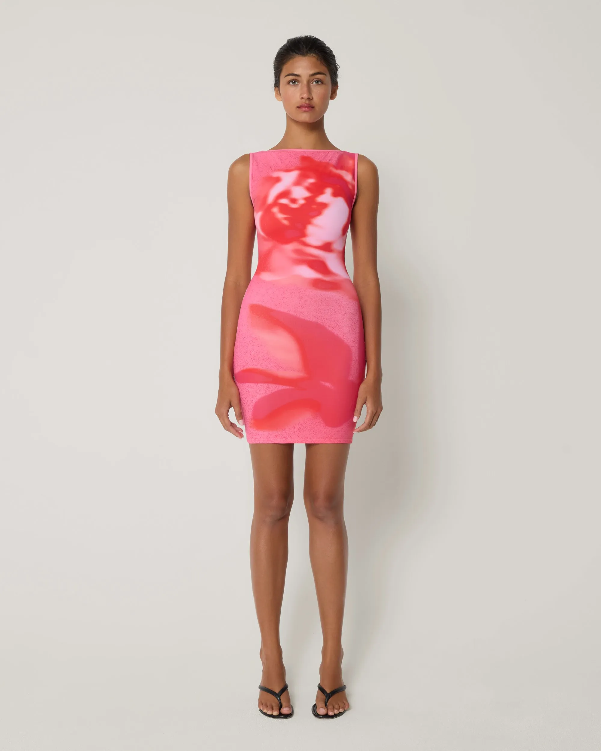 Smooth Stretch Tank Mini Dress | Pink Peony sold by KHY product image thumbnail 3