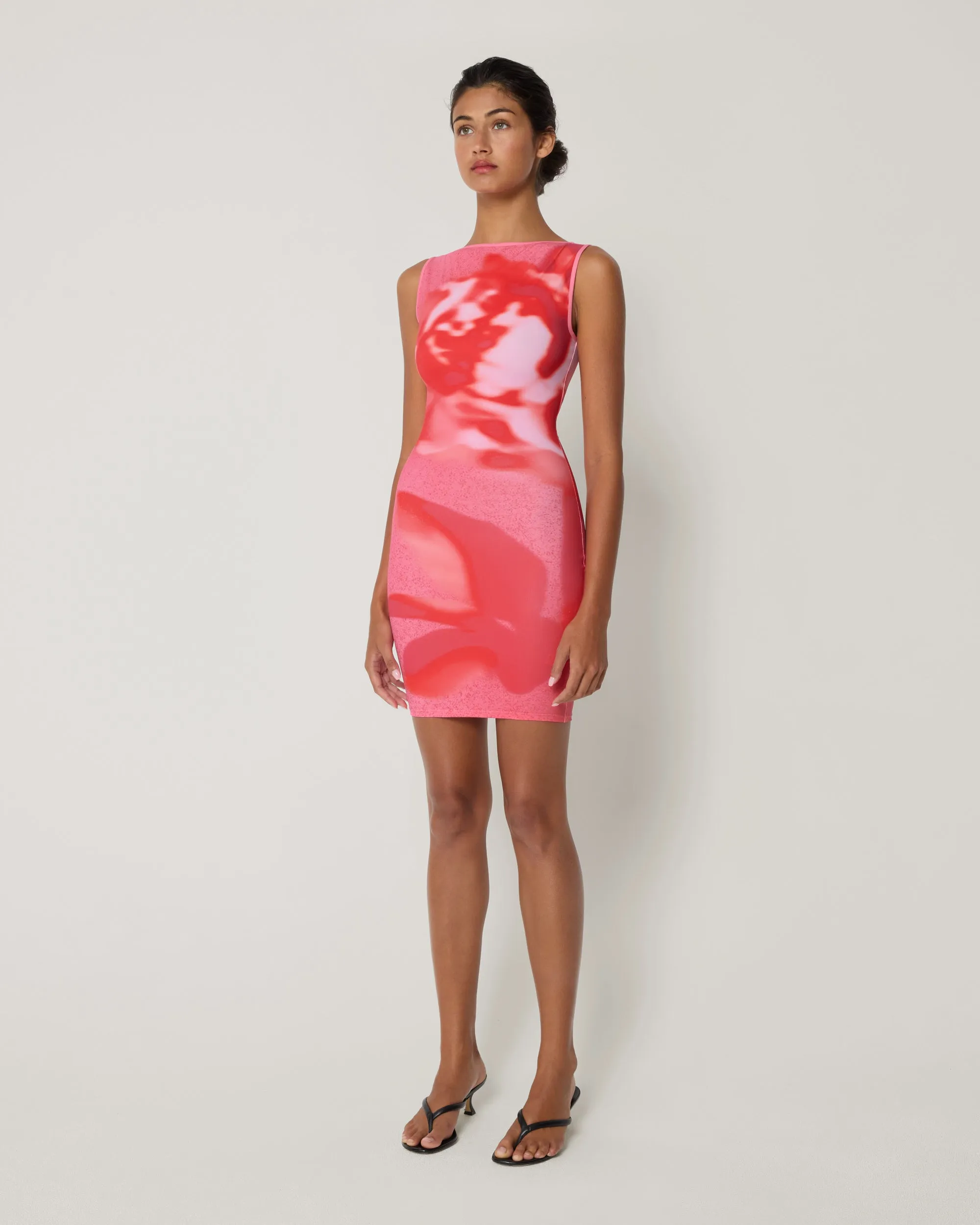Smooth Stretch Tank Mini Dress | Pink Peony sold by KHY product image thumbnail 4