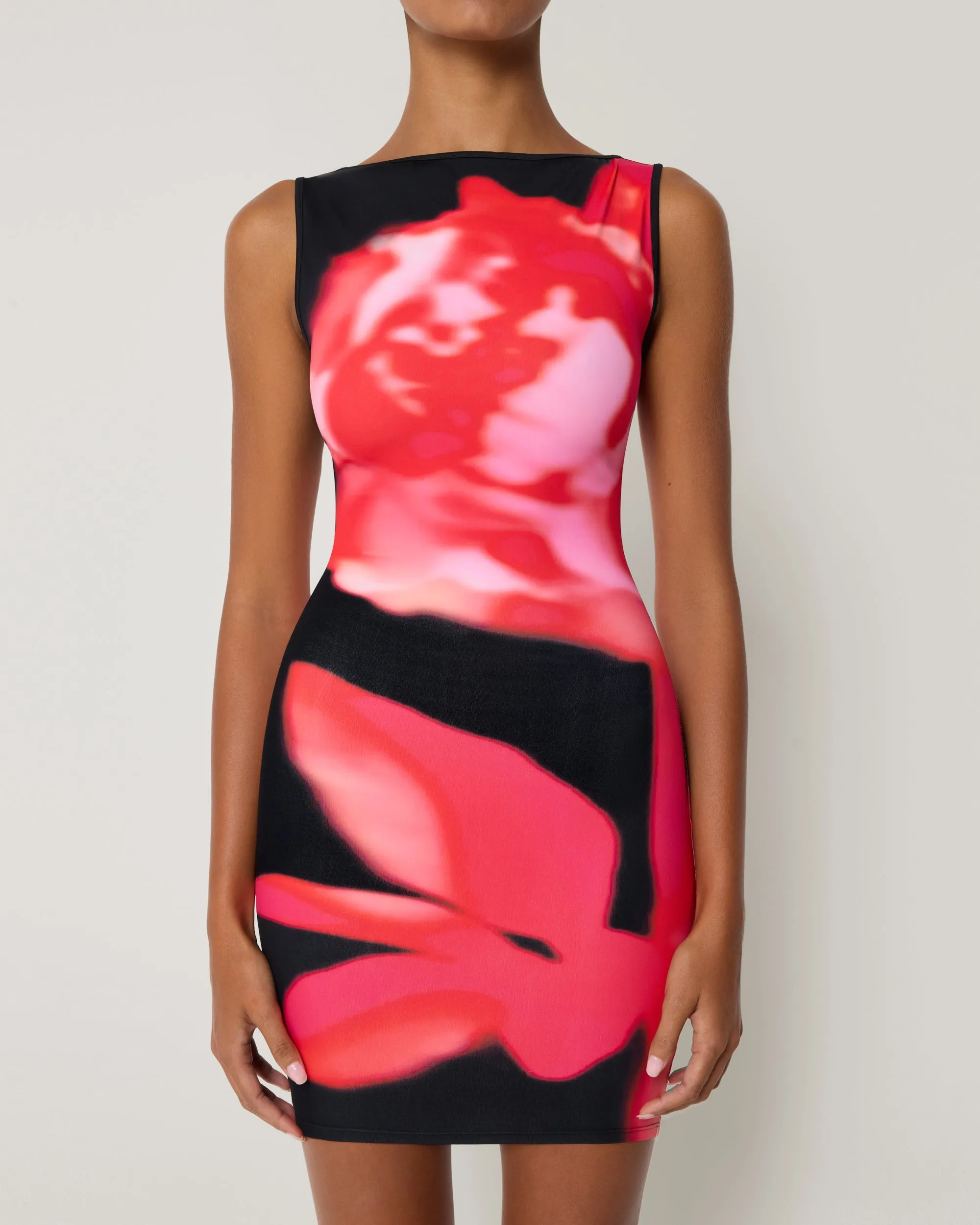 Smooth Stretch Tank Mini Dress | Black Peony sold by KHY