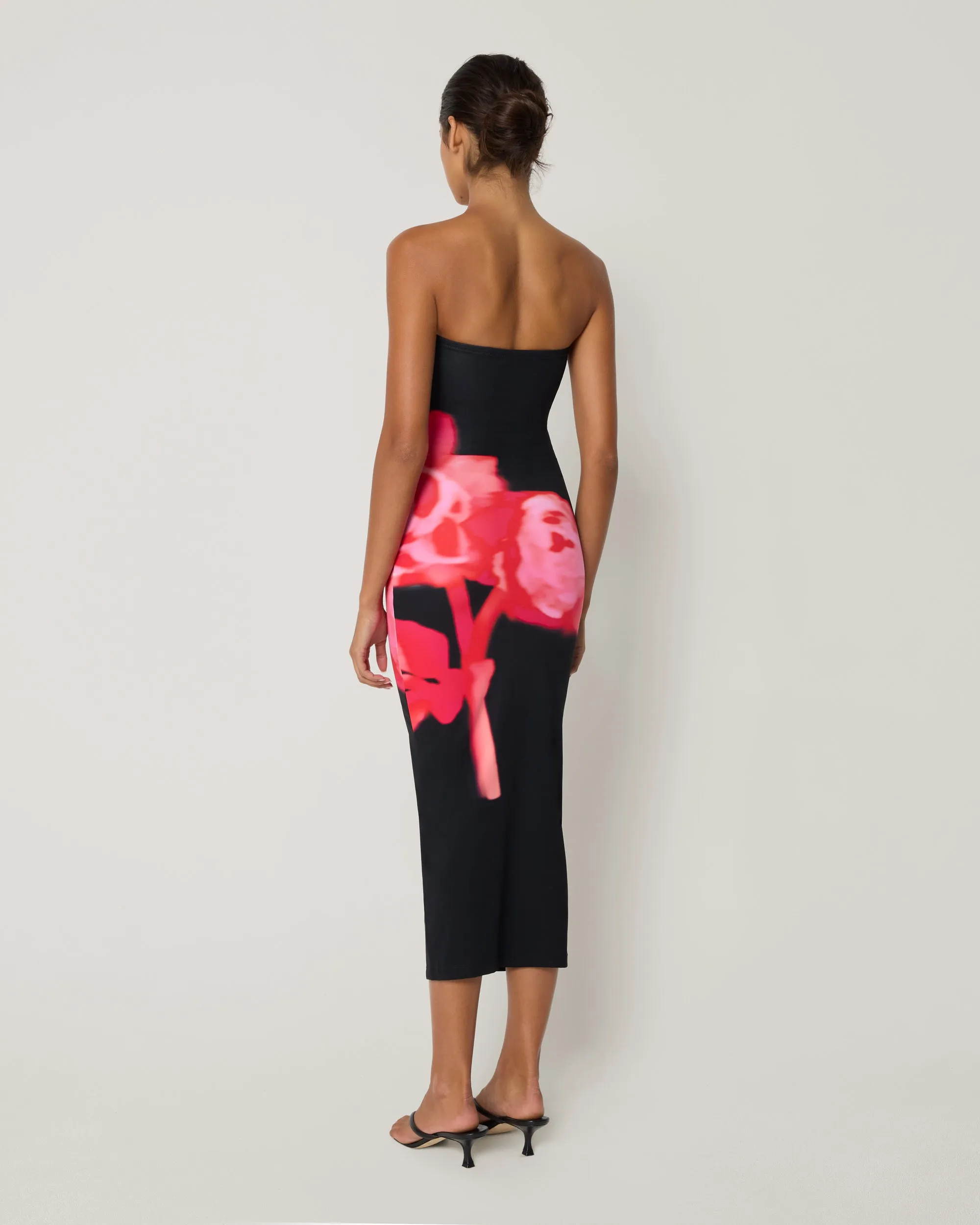 Smooth Stretch Strapless Midi Dress | Black Peony sold by KHY product image thumbnail 5