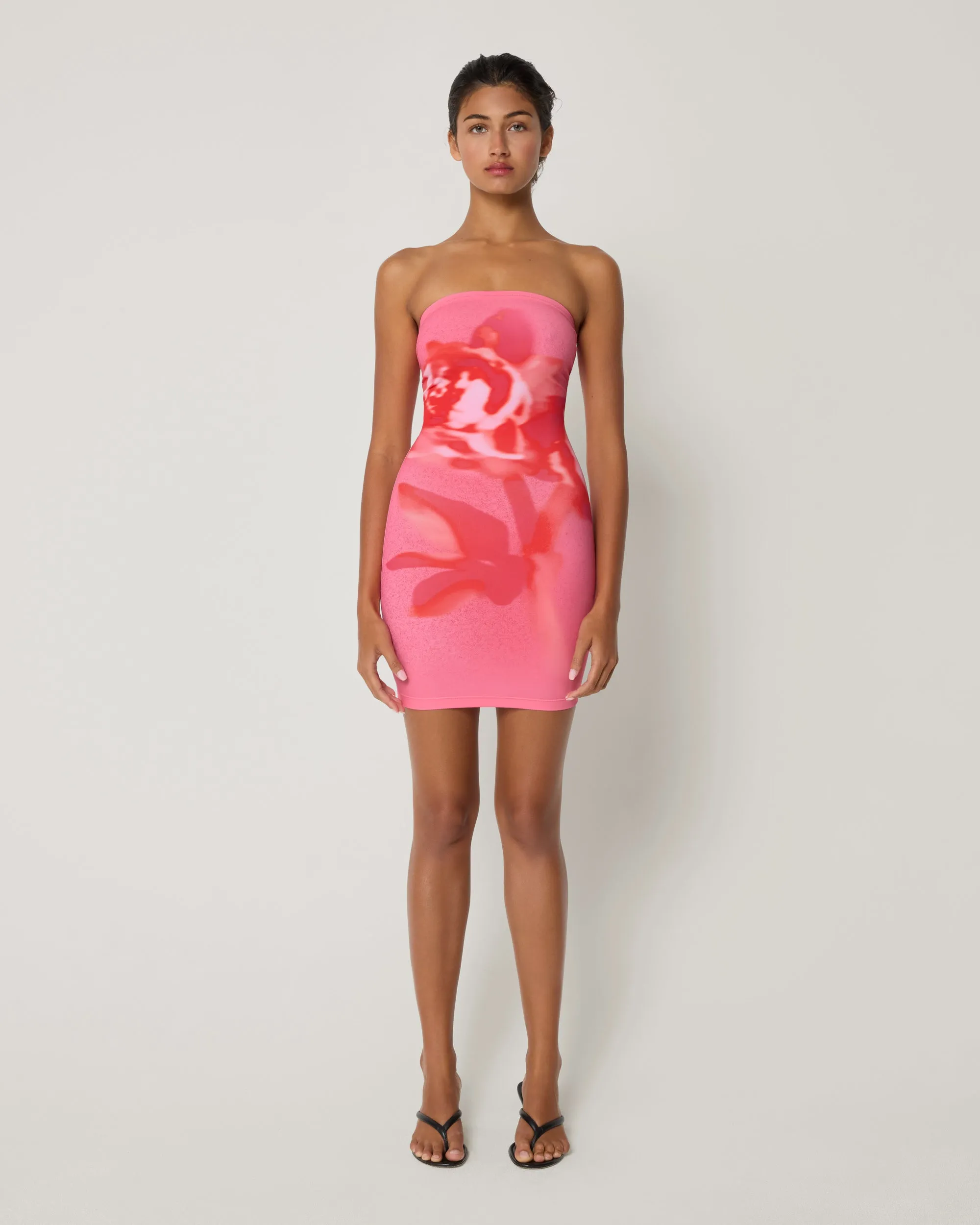 Smooth Stretch Strapless Mini Dress | Pink Peony sold by KHY product image thumbnail 3