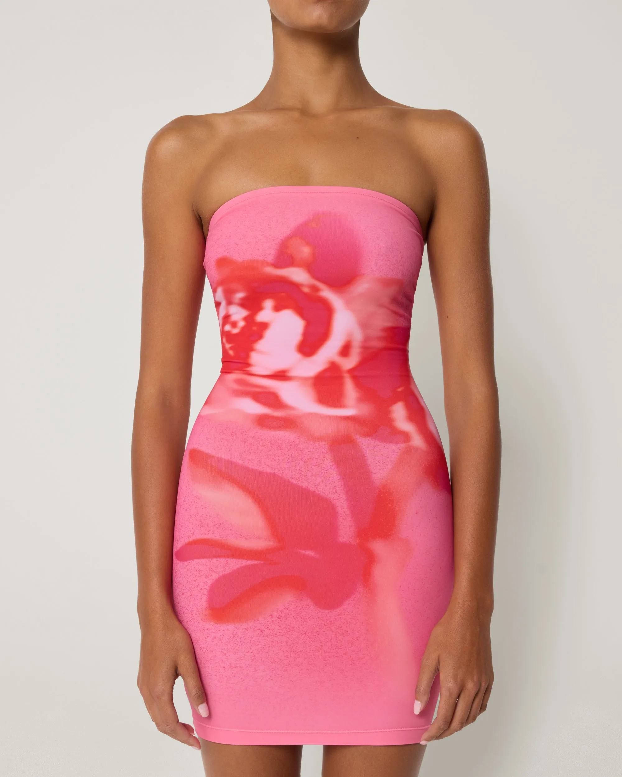 Smooth Stretch Strapless Mini Dress | Pink Peony sold by KHY