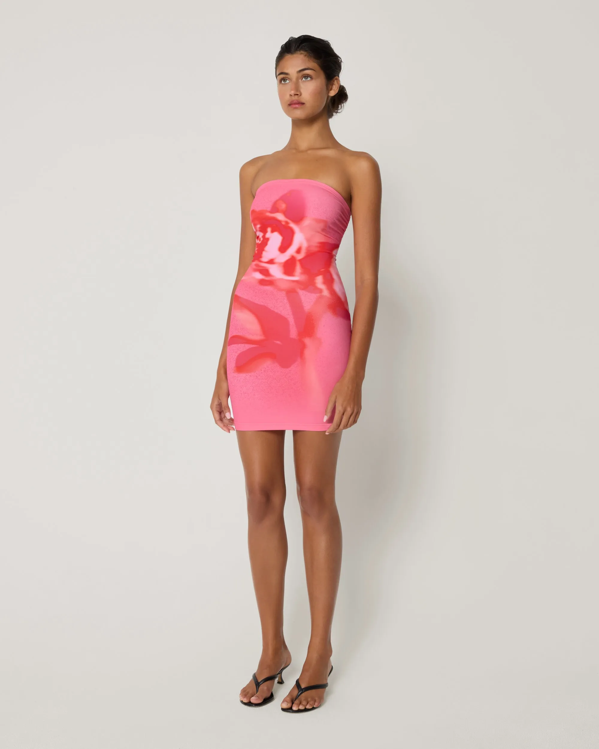 Smooth Stretch Strapless Mini Dress | Pink Peony sold by KHY product image thumbnail 4
