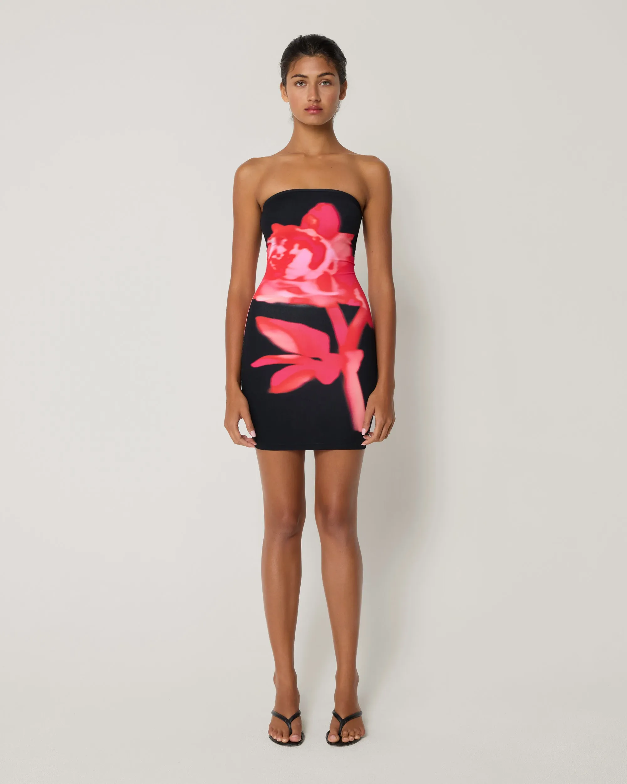 Smooth Stretch Strapless Mini Dress | Black Peony sold by KHY product image thumbnail 3