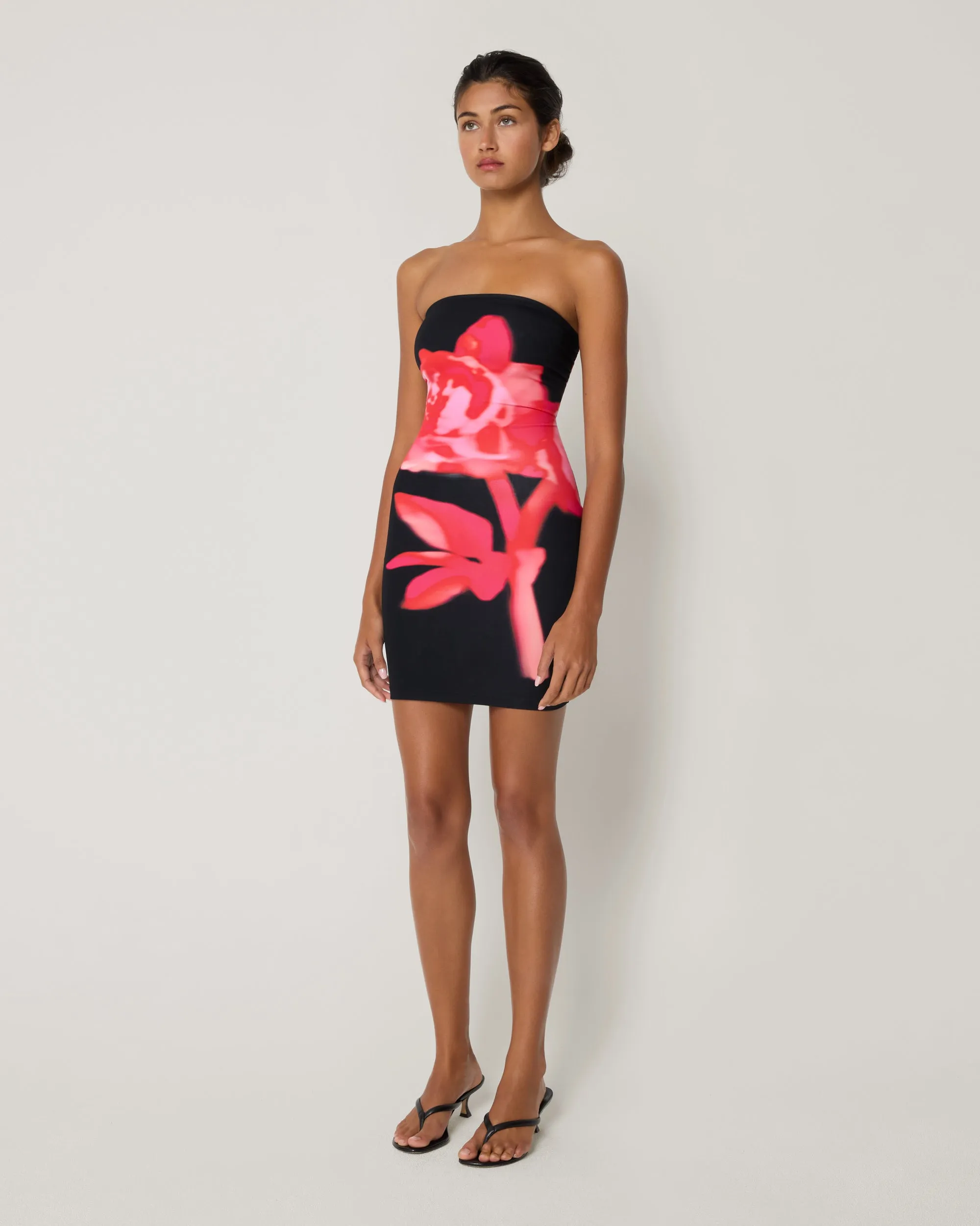 Smooth Stretch Strapless Mini Dress | Black Peony sold by KHY product image thumbnail 4