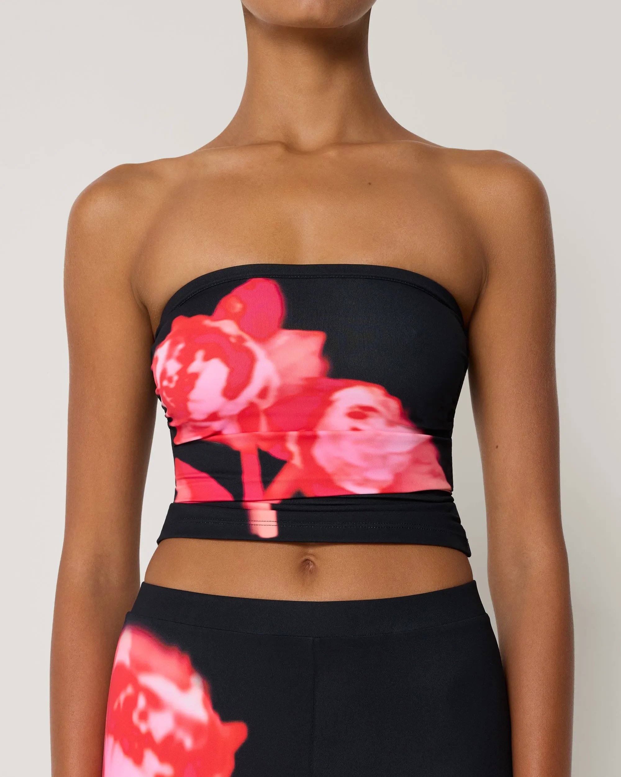 Smooth Stretch Tube Top | Black Peony sold by KHY